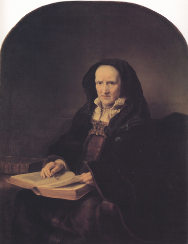 Ferdinand bol Historiated portrait of an 81 year-old Woman (mk33)